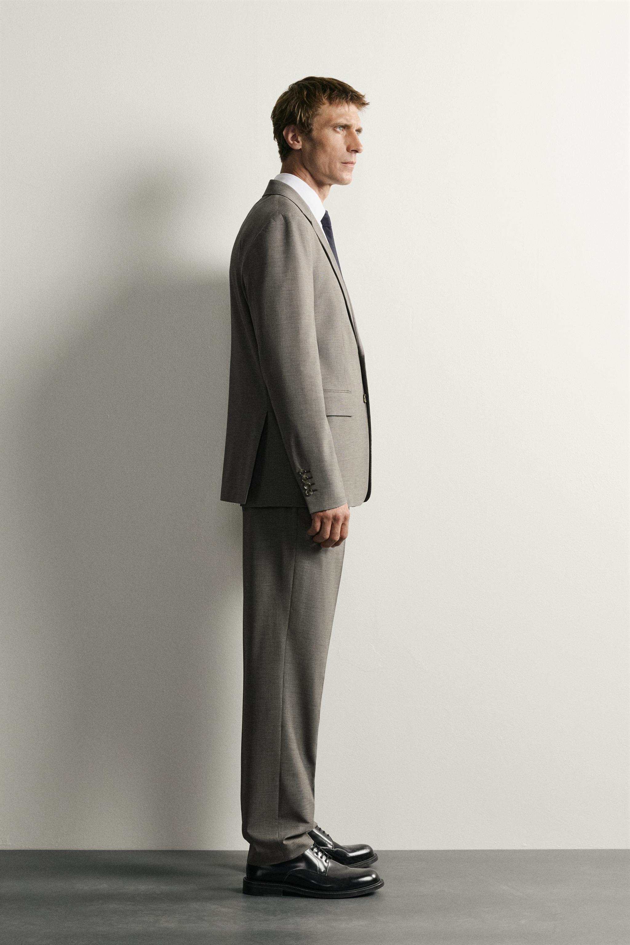 VESTE DE COSTUME REGULAR FIT PIED-DE-POULE